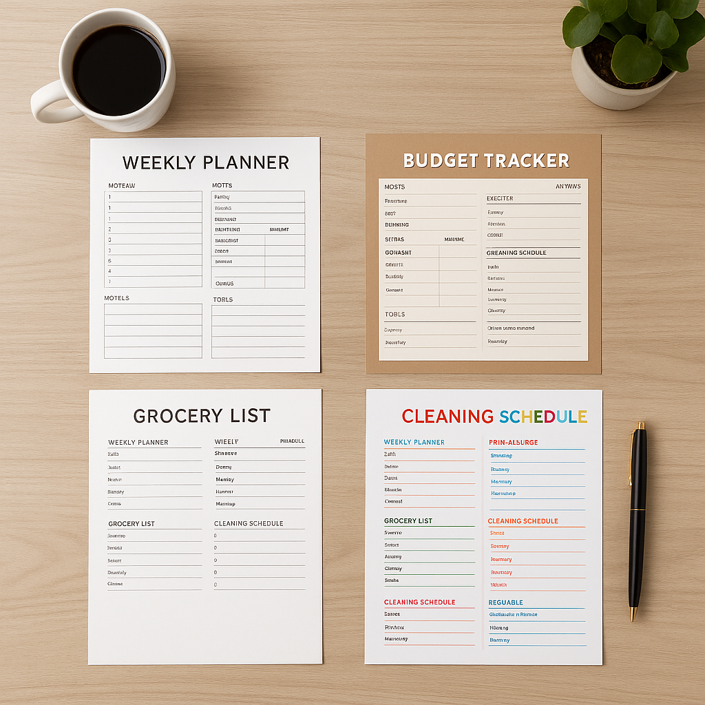 Ultimate Home Organization Bundle – Printable PDF (Digital Download)