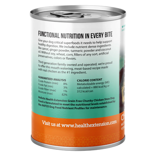 Health Extension Chicken Stew Grain Free Dog Food Can (12.5oz)
