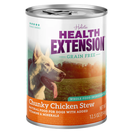 Health Extension Chicken Stew Grain Free Dog Food Can (12.5oz)