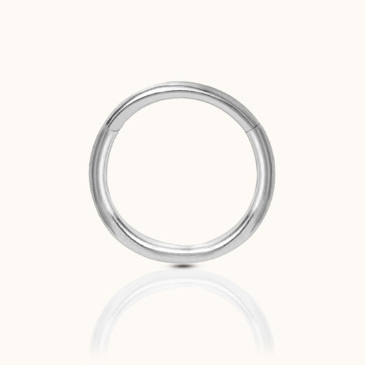 Classic Clicker 10mm Titanium Hinged Nap Hoop Earring