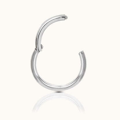 Classic Clicker 10mm Titanium Hinged Nap Hoop Earring