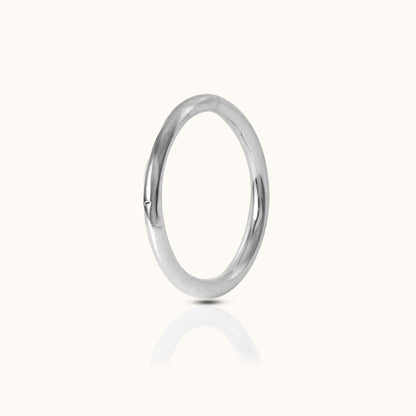 Classic Clicker 10mm Titanium Hinged Nap Hoop Earring
