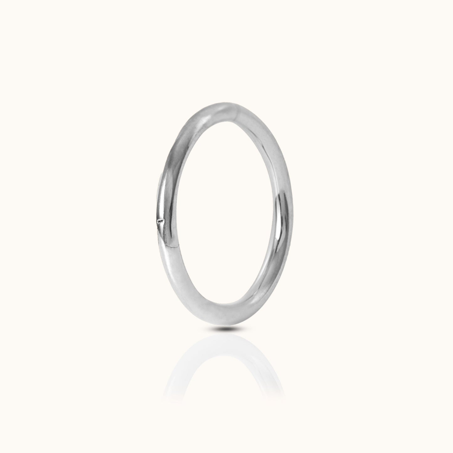Classic Clicker 12mm Titanium Hinged Nap Hoop Earring