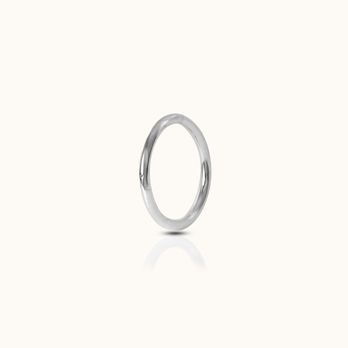 Classic Clicker 6mm Titanium Hinged Hoop Earring