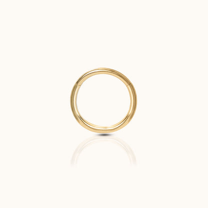 Classic Clicker 6mm Titanium PVD Plating Hinged Hoop Earring