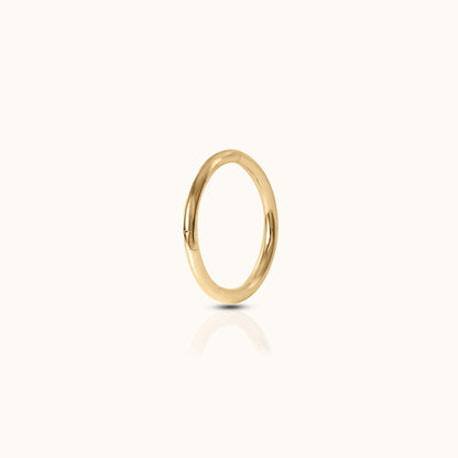 Classic Clicker 6mm Titanium PVD Plating Hinged Hoop Earring