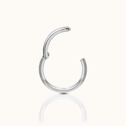 Classic Clicker 8mm Titanium Hinged Hoop Earring