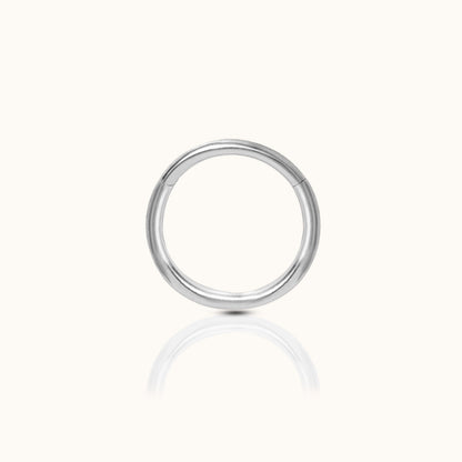 Classic Clicker 8mm Titanium Hinged Hoop Earring