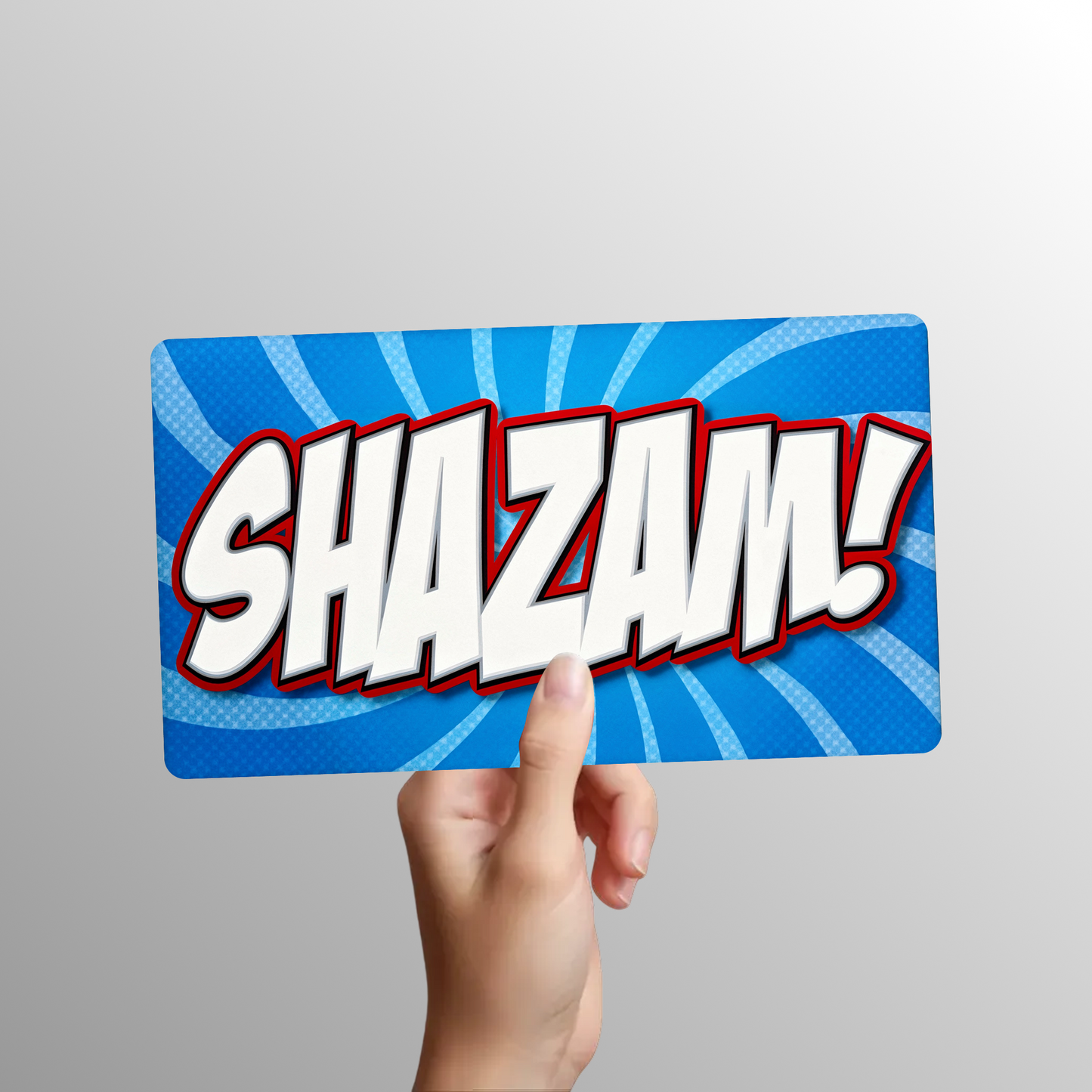 Comic Book Photo Booth Props - 6 Double-Sided Party Signs