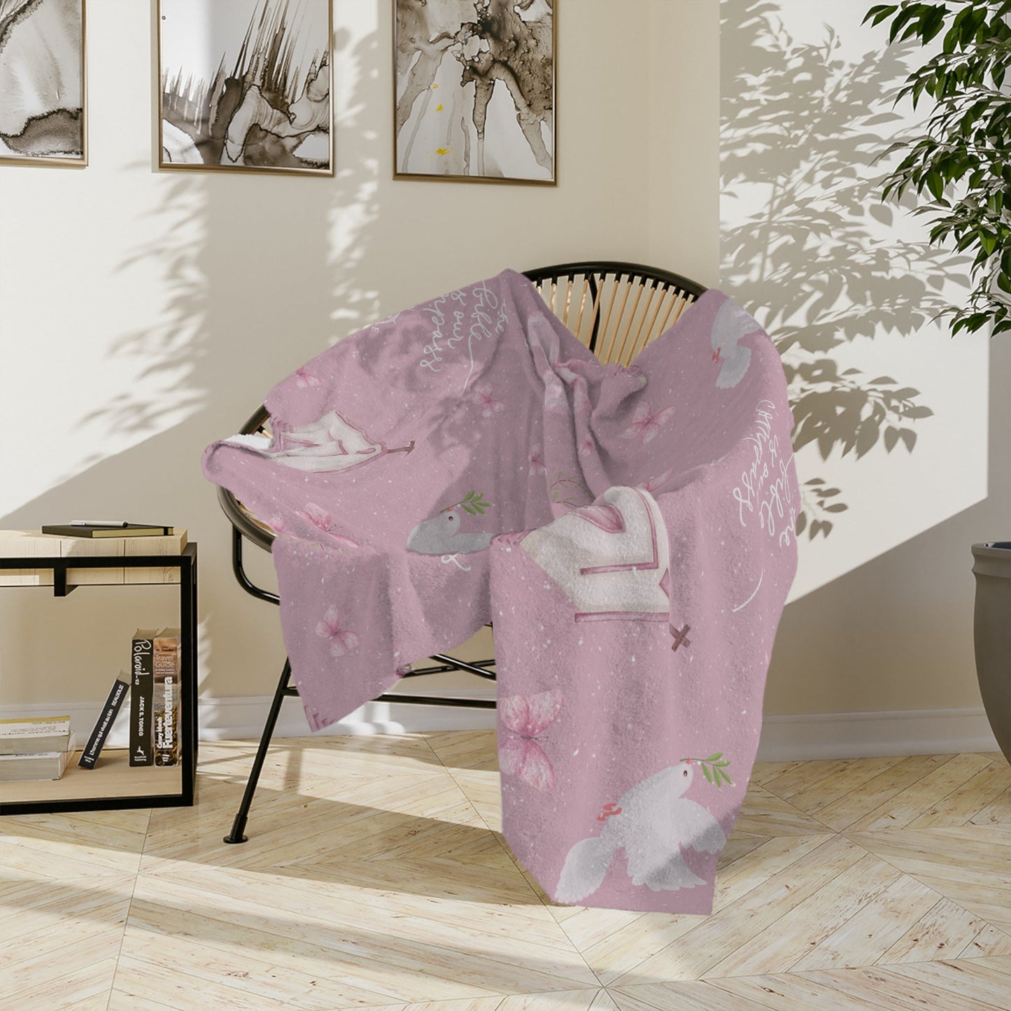 Bible is Our Compass Minky Blanket