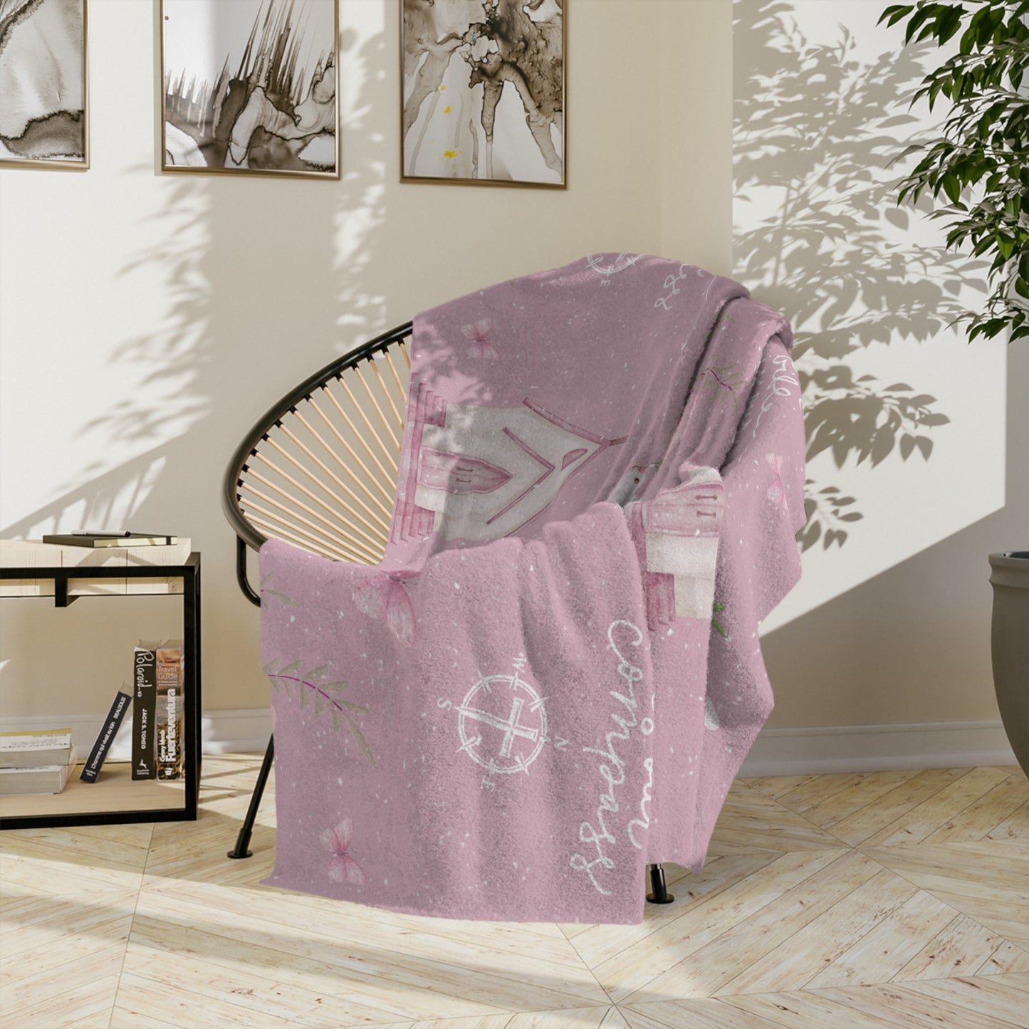 Bible is Our Compass Minky Blanket