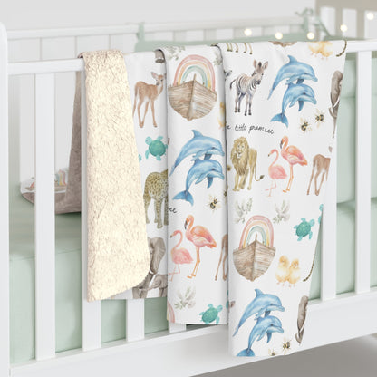 God's Little Promise Sherpa Blanket