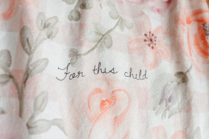 For This Child I Have Prayed Sherpa Blanket