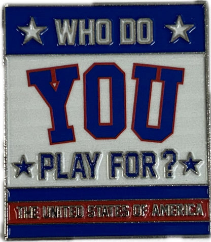 USA Hockey Miracle on Ice 1980 Official Who Do You Play For Collectors Pin