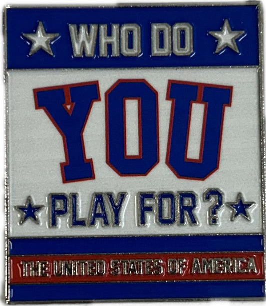 USA Hockey Miracle on Ice 1980 Official Who Do You Play For Collectors Pin
