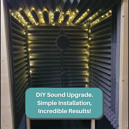 Small Vocal Booth Acoustic Foam Bundle - DIY Vocal Booth Acoustic Treatment
