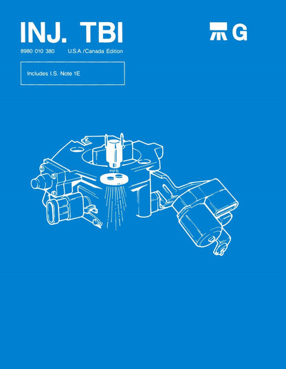 Detroit Iron - 1983 - 1987 Jeep Throttle Body Fuel Injection Component Service Manual