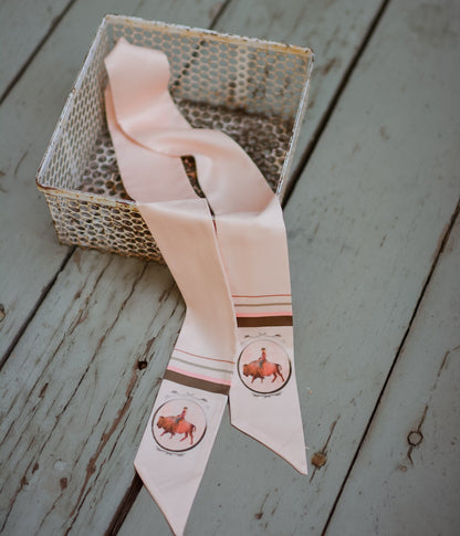 Roamin' Cowgirl Bison Western Twilly Scarf V1 — Final Stock