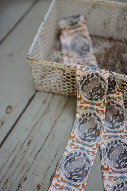 Bloomin' Bronc Western Cowgirl Twilly Scarf V1 — Final Stock