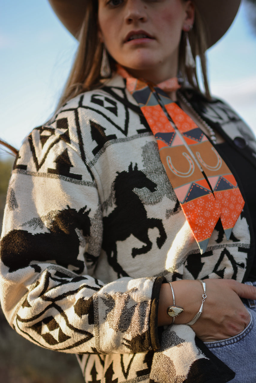 Frontier Bound Quilted Patchwork Twilly Scarf V1 — Final Stock