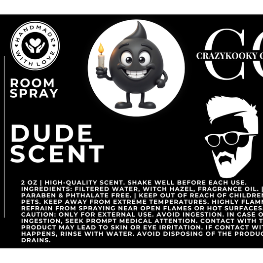 DUDE SCENT - Room Spray, 2oz