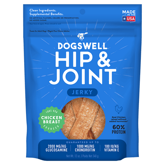 Dogswell Hip & Joint Jerky Treats, Chicken Breast (24oz)