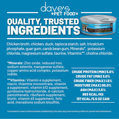 Dave's Chicken and Duck recipe in Saucey Pate (5.5oz)