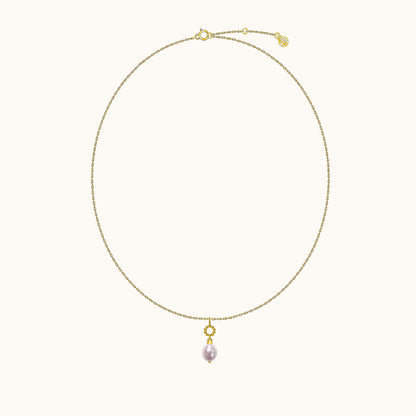 Delicate Natural Pearl Pendant Necklace