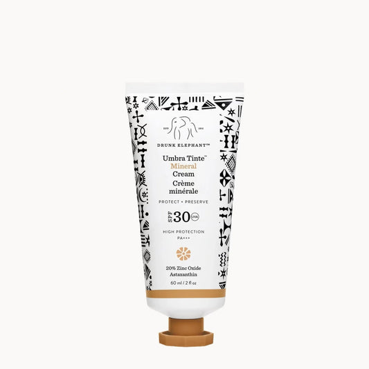 Drunk Elephant Umbra Tinte 100% Mineral Cream SPF 30/PA+++ Tinted Face Sunscreen 2 OZ