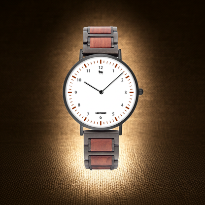 738. New wooden Strap Quartz Watch
