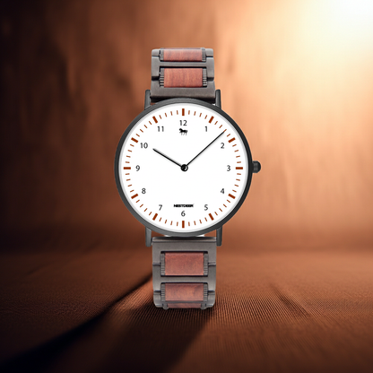 738. New wooden Strap Quartz Watch