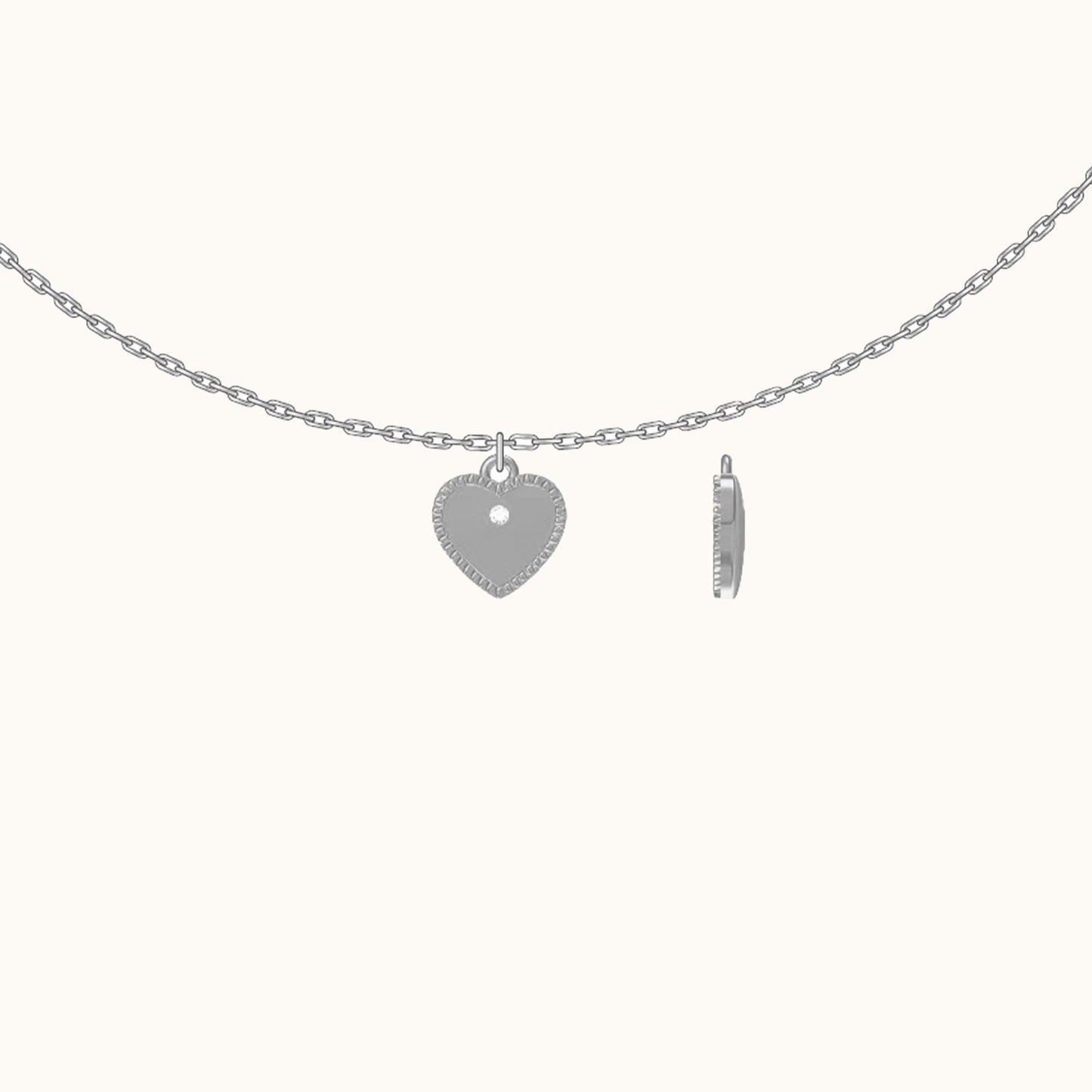 Sterling Silver Eternal Love Heart Necklace