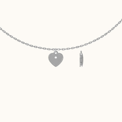 Sterling Silver Eternal Love Heart Necklace