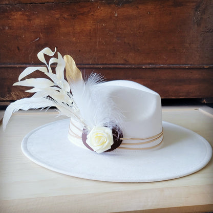 Boho Western Wedding Floral Bridesmaid Hat Band Only 984u