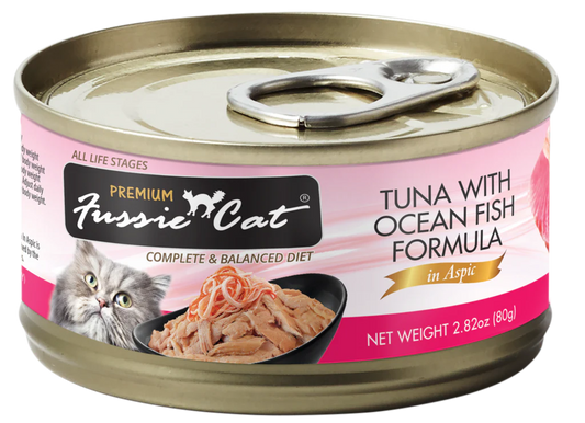 Fussie Cat Premium- Tuna With Ocean Fish Formula In Aspic (2.82oz)