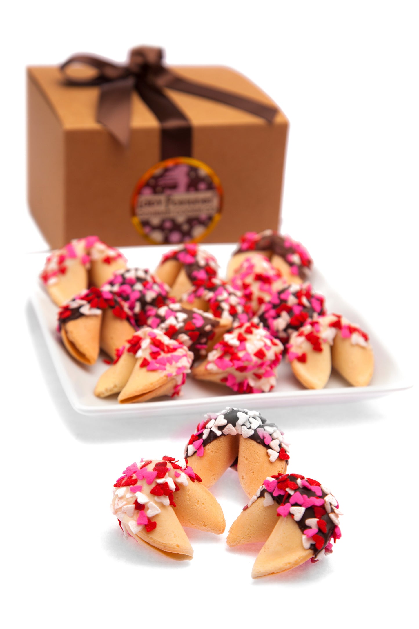 Valentines Day Fortune Cookie Gift Box - 24 Piece
