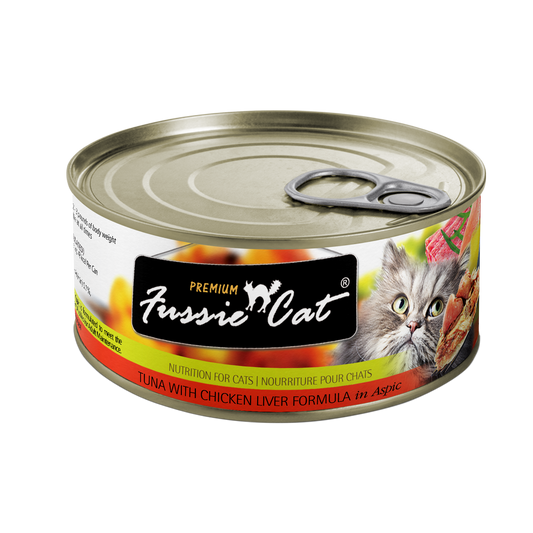 Fussie Cat Premium Tuna With Chicken Liver Formula In Aspic (2.82oz)