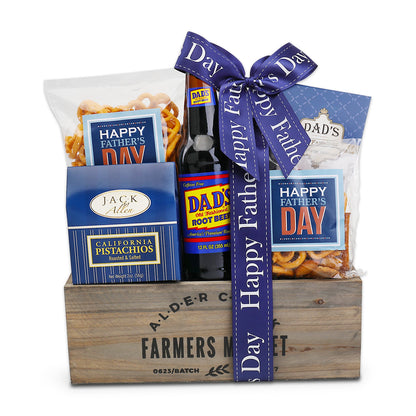 Father's Day Gift Basket with Gourmet Snacks