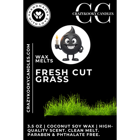 FRESH CUT GRASS - Wax Melts, Scented Coconut Soy, 3.5oz