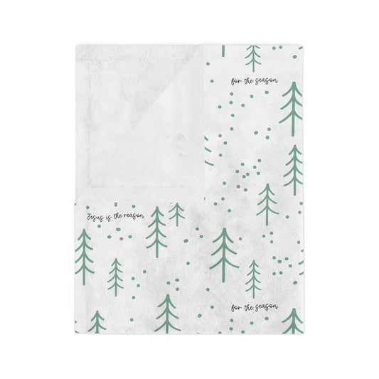 Jesus is the Reason for the Season Minky Blanket