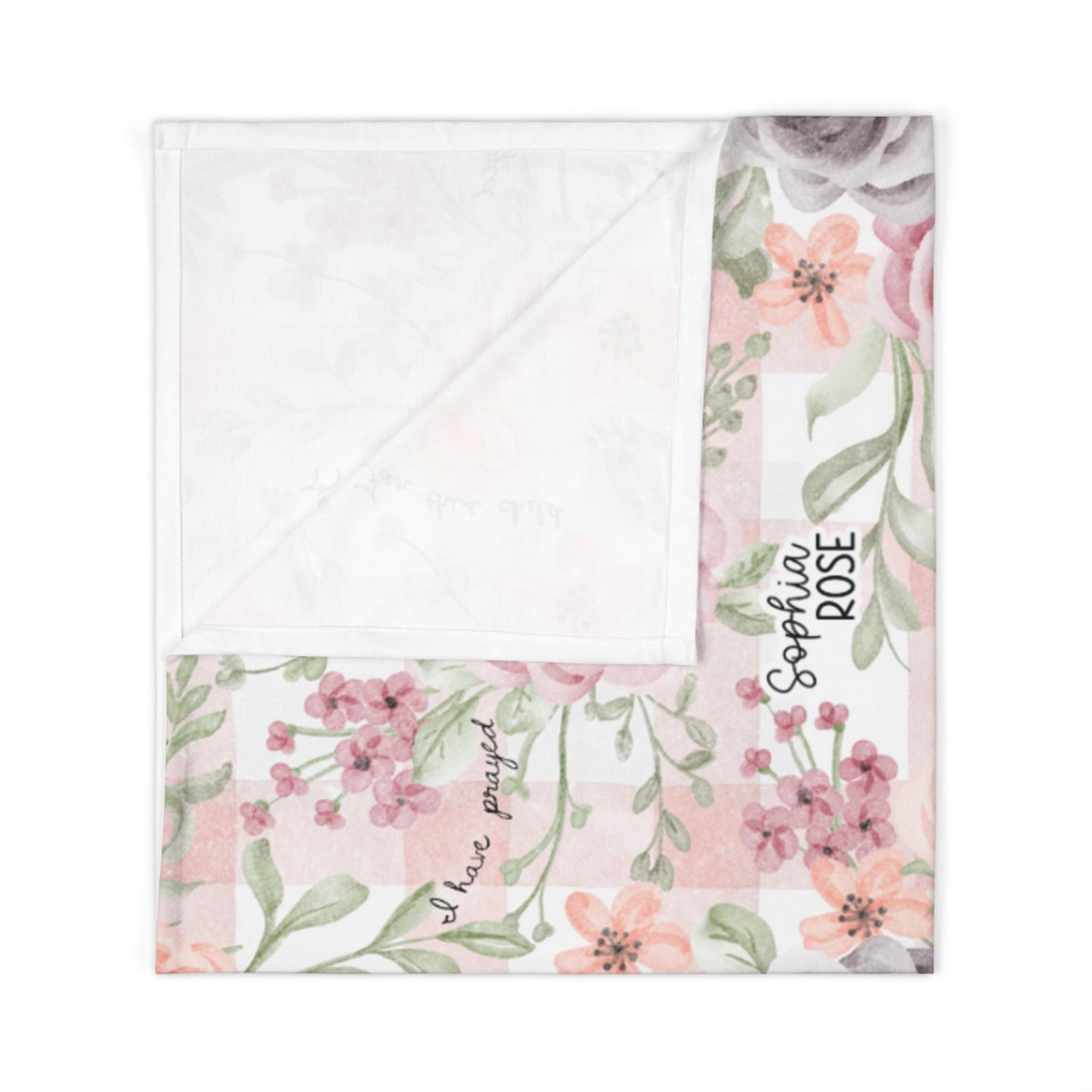 Personalized For This Child I Have Prayed Baby Swaddle Blanket