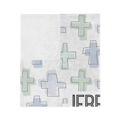 Personalized Rooted in Faith Minky Blanket