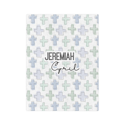 Personalized Rooted in Faith Minky Blanket