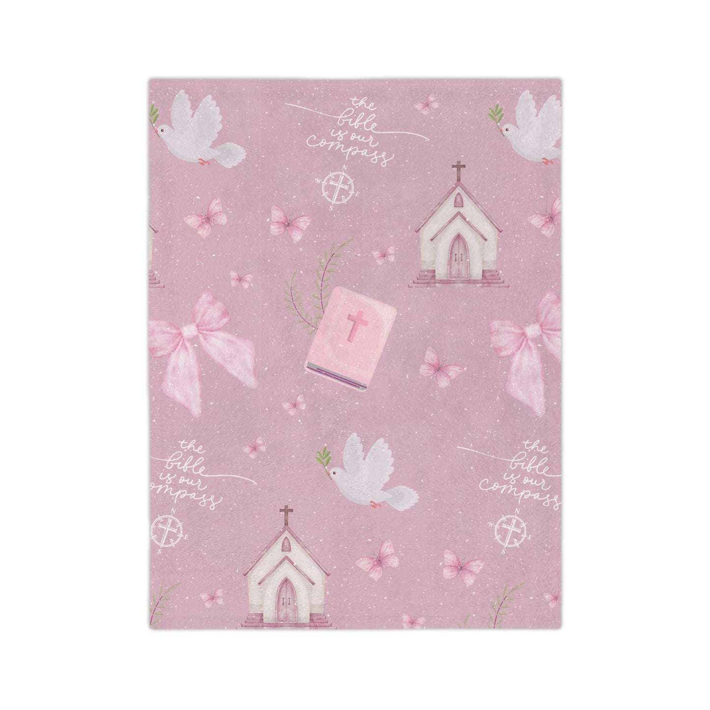 Bible is Our Compass Minky Blanket