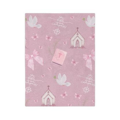 Bible is Our Compass Minky Blanket