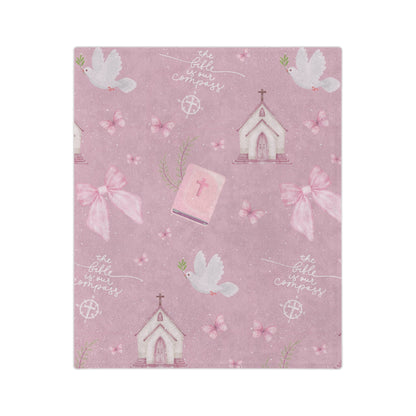 Bible is Our Compass Minky Blanket