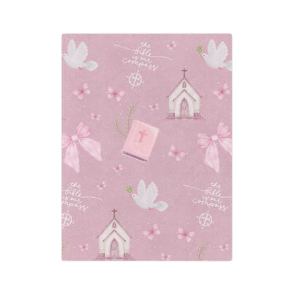 Bible is Our Compass Minky Blanket