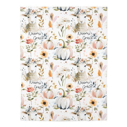 Personalized He Left the 99 To Find Me Baby Swaddle Blanket