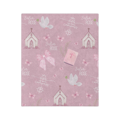Personalized Bible is Our Compass Minky Blanket