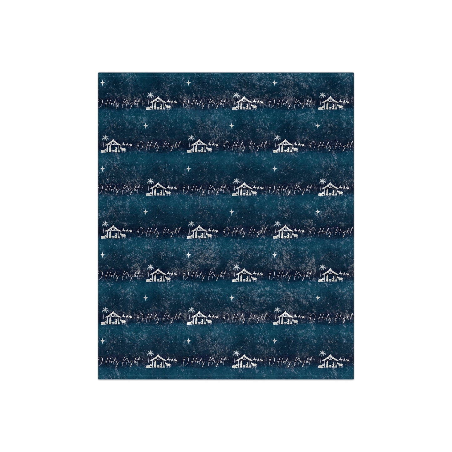 O Holy Night Crushed Velvet Blanket